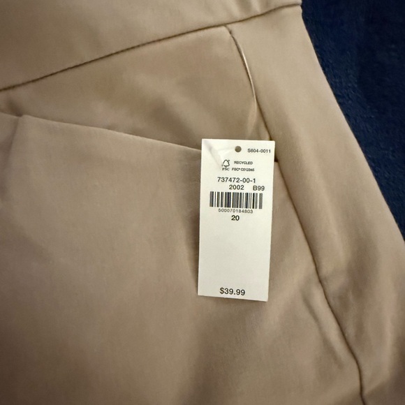 Old Navy Size 20 High-Waisted Pixie Skinny Ankle Pants Mocha Taffy Nee With Tags - Picture 7 of 9
